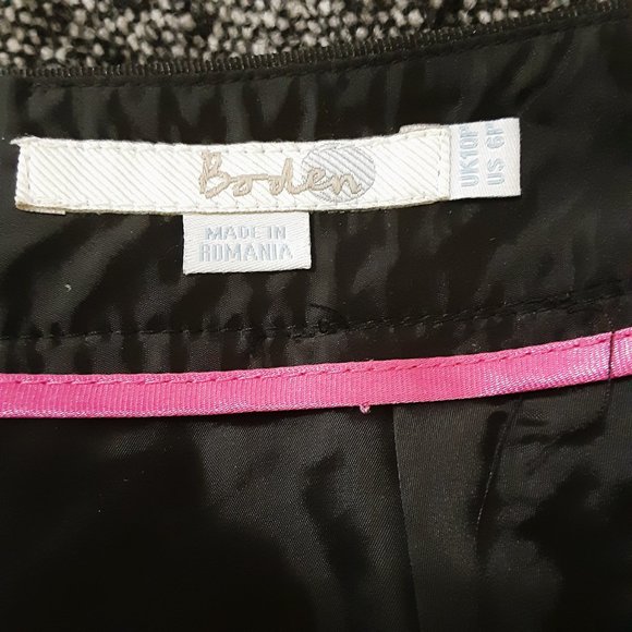 Bowden Wool Blend Skirt 6P with Black Waist Band. Back Slit. Fully Lined - Picture 9 of 11